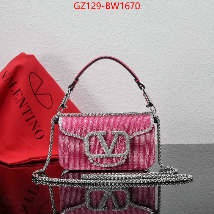 Valentino Bags(4A)-LOC-V Logo ,what is a 1:1 replica ,ID: BW1670,$: 129USD