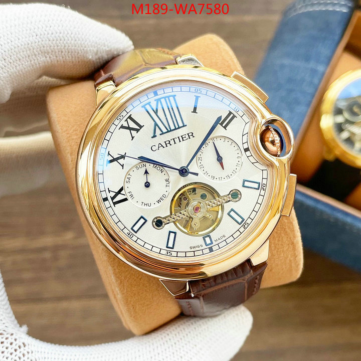 Watch(4A)-Cartier,aaaaa+ quality replica ,ID: WA7580,$: 189USD
