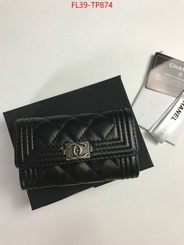 Chanel Bags(4A)-Wallet-,ID: TP874,$: 39USD