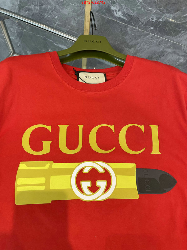 Clothing-Gucci,wholesale 2023 replica , ID: CE3743,$:75USD