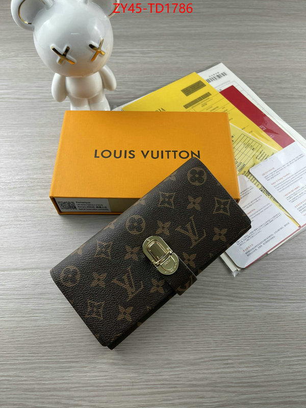 LV Bags(4A)-Wallet,ID: TD1786,$: 45USD