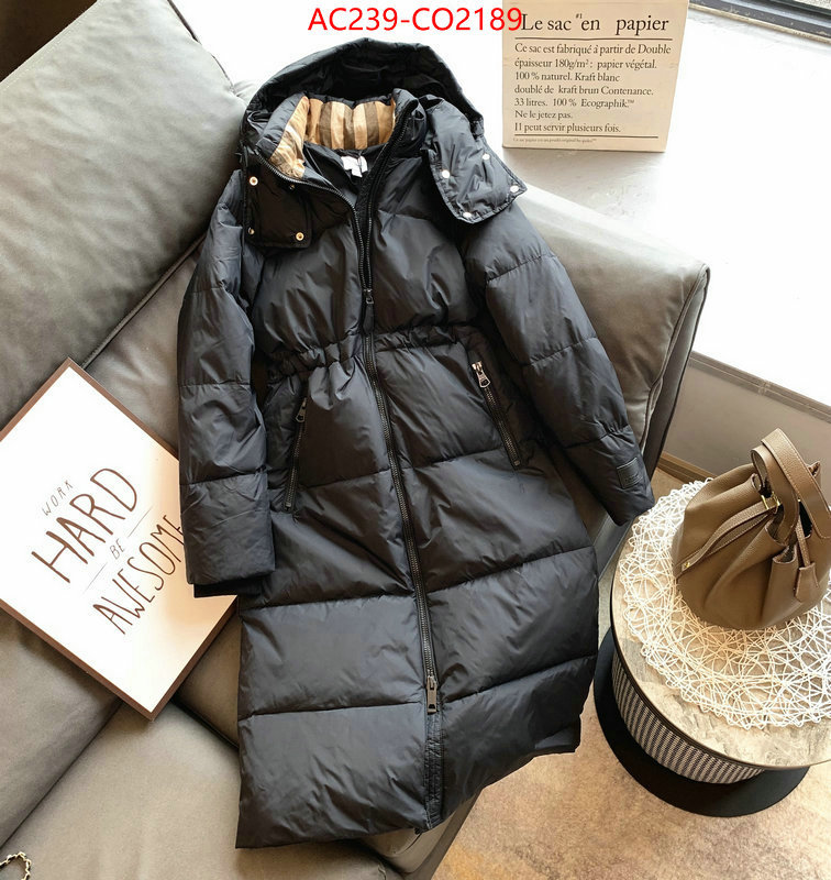 Down jacket Women-Burberry,wholesale imitation designer replicas , ID: CO2189,$: 239USD