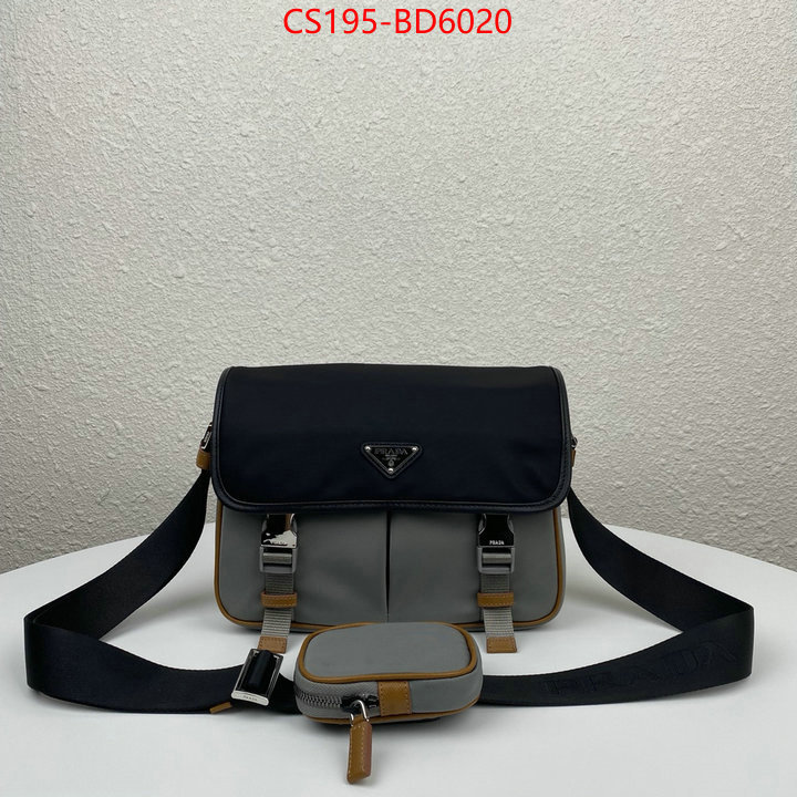 Prada Bags(TOP)-Diagonal-,ID: BD6020,$: 195USD