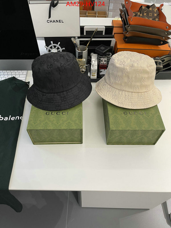 Cap (Hat)-Gucci,fashion replica , ID: HV124,$: 29USD