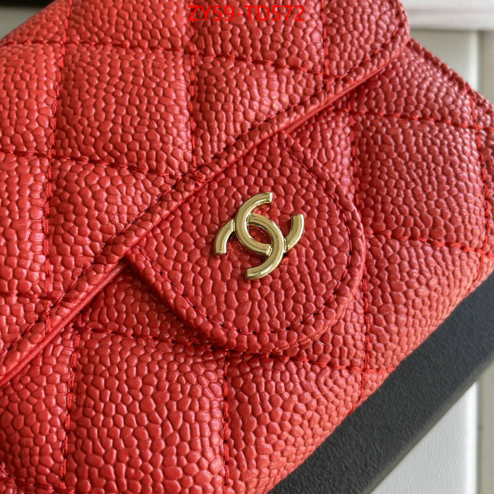 Chanel Bags(4A)-Wallet-,ID: TD572,$: 59USD