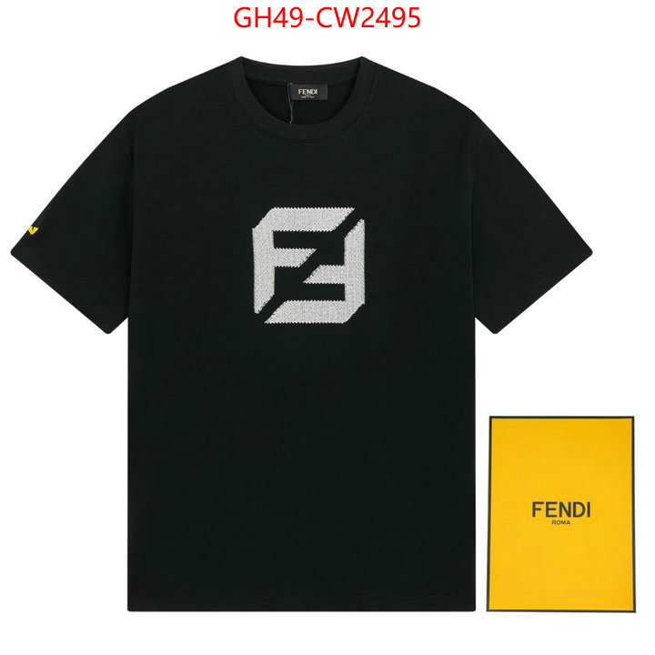 Clothing-Fendi,2023 aaaaa replica 1st copy , ID: CW2495,$: 49USD