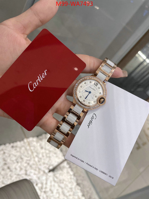 Watch(4A)-Cartier,perfect quality ,ID: WA7493,$: 99USD