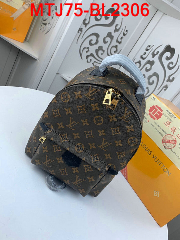 LV Bags(4A)-Backpack-,ID：BL2306,$:75USD