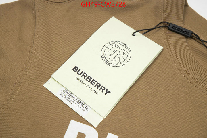 Clothing-Burberry,wholesale sale , ID: CW2728,$: 49USD