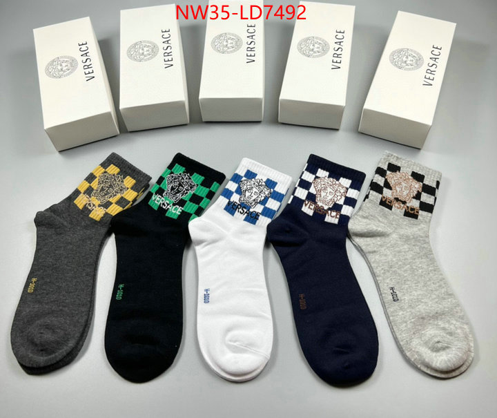 Sock-Versace,fashion designer , ID: LD7492,$: 35USD