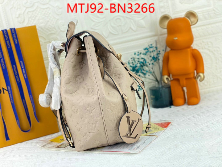 LV Bags(4A)-Backpack-,where quality designer replica ,ID: BN3266,$: 92USD