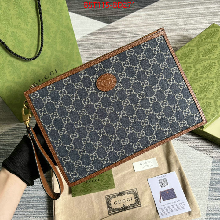 Gucci Bags(TOP)-Clutch-,practical and versatile replica designer ,ID: BD271,$: 115USD