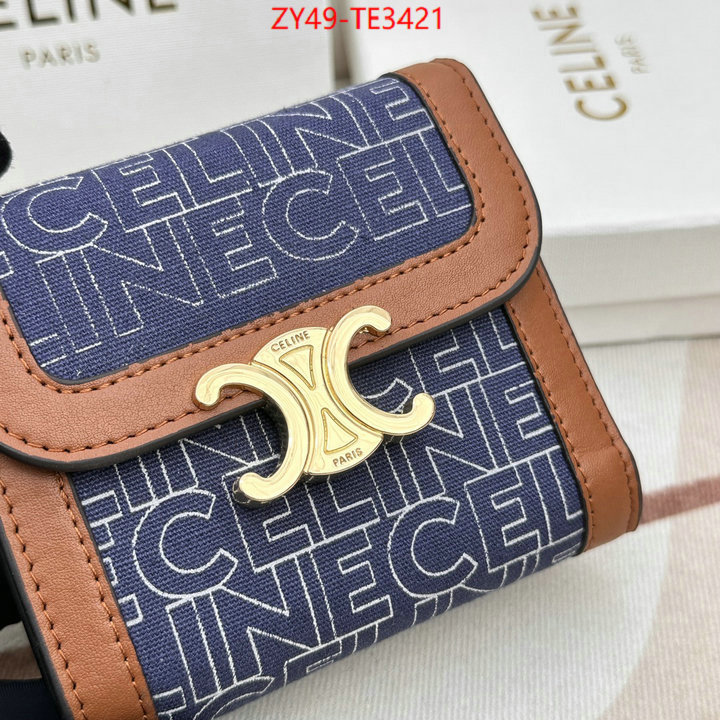 CELINE Bags(4A)-Wallet,fake ,ID: TE3421,$: 49USD