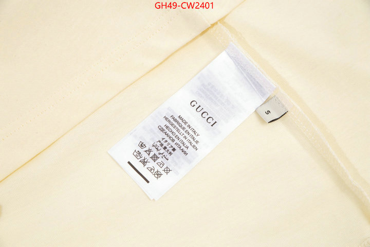 Clothing-Gucci,can i buy replica , ID: CW2401,$: 49USD