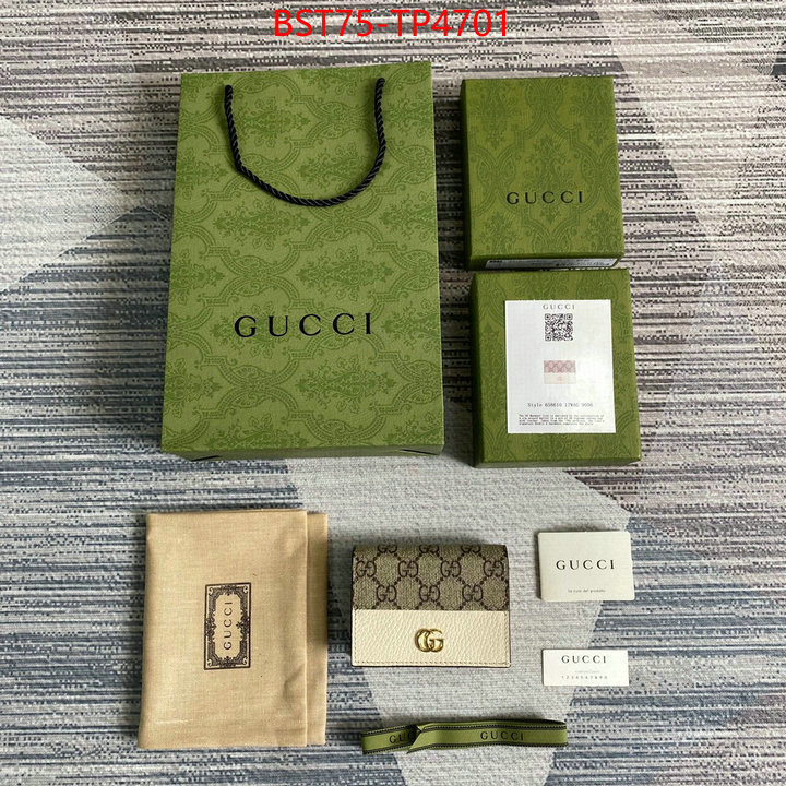 Gucci Bags(TOP)-Wallet-,ID: TP4701,$: 75USD