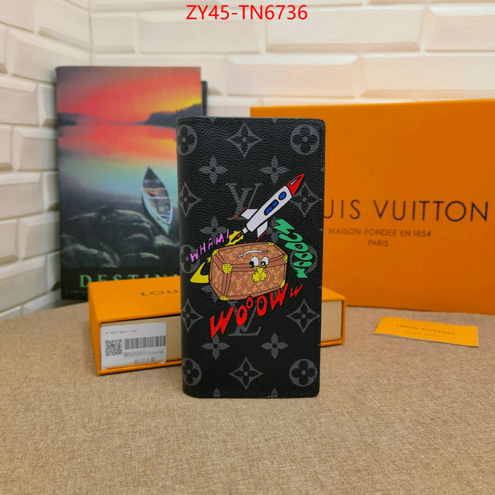 LV Bags(4A)-Wallet,ID: TN6736,$: 45USD