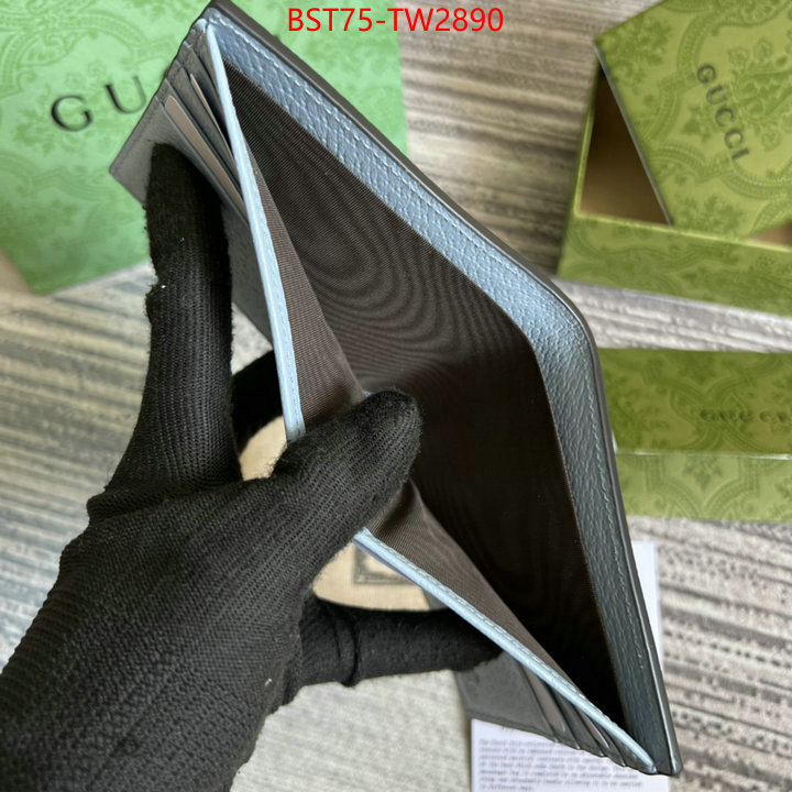 Gucci Bags(TOP)-Wallet-,the quality replica ,ID: TW2890,$: 75USD