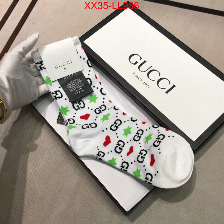 Sock-Gucci,fake cheap best online , ID: LL986,$:35USD