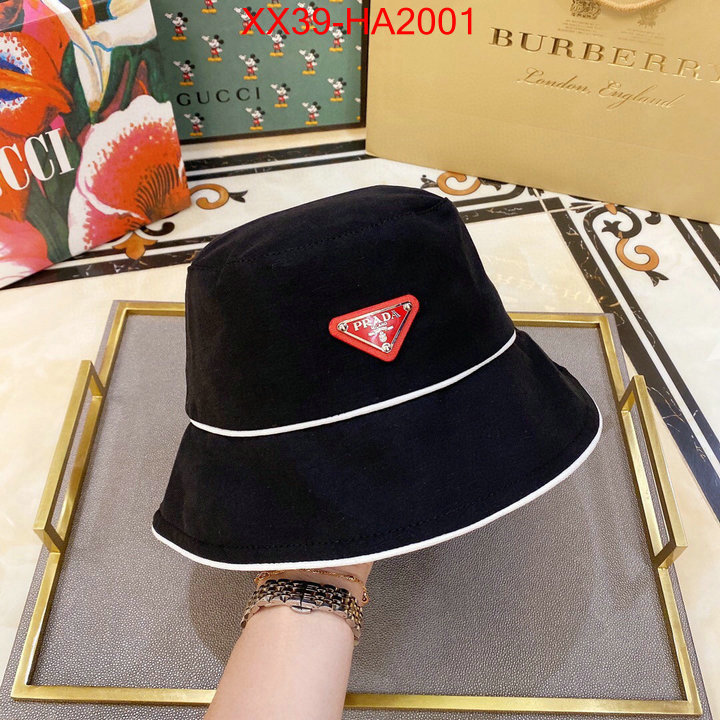 Cap (Hat)-Prada,replica aaaaa+ designer , ID:HA2001,$: 39USD