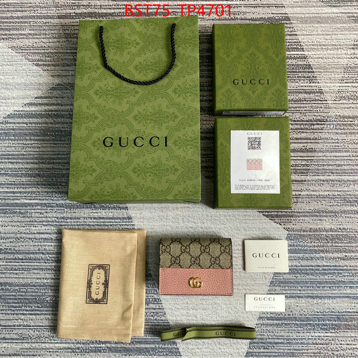 Gucci Bags(TOP)-Wallet-,ID: TP4701,$: 75USD