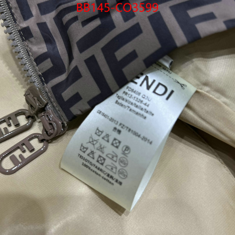Clothing-Fendi,highest quality replica , ID: CO3599,$: 145USD