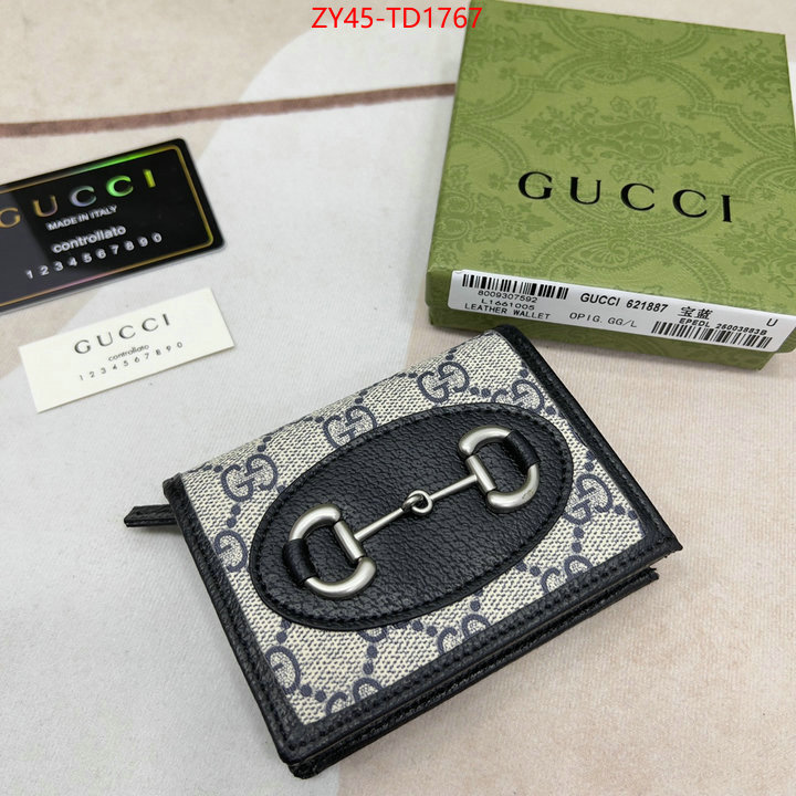 Gucci Bags(4A)-Wallet-,designer replica ,ID: TD1767,$: 45USD