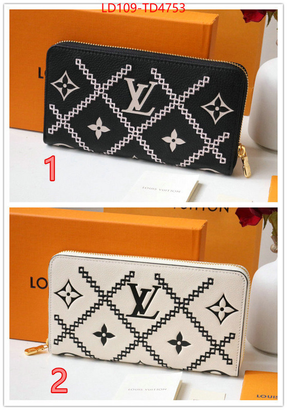 LV Bags(TOP)-Wallet,ID: TD4753,$: 109USD