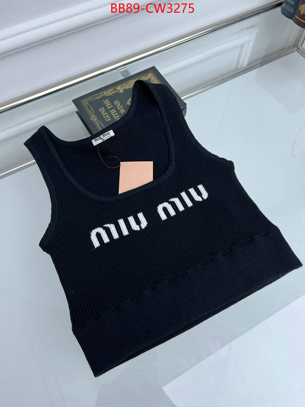 Clothing-MIU MIU,luxury fake , ID: CW3275,$: 89USD
