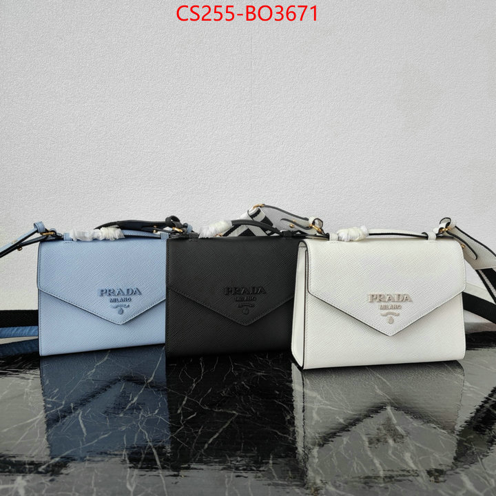 Prada Bags(TOP)-Diagonal-,ID: BO3671,$: 255USD