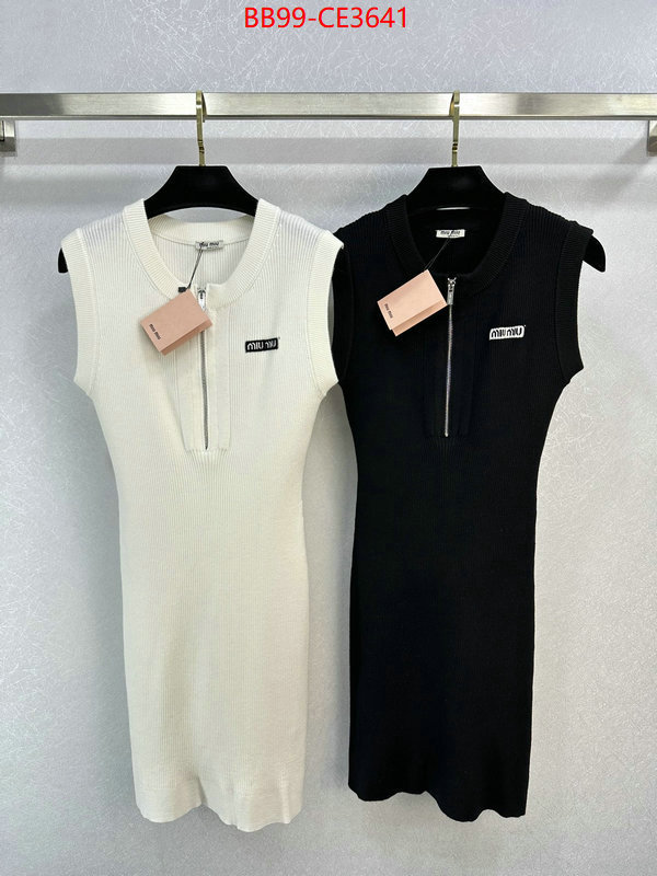 Clothing-MIU MIU,only sell high-quality , ID: CE3641,$: 99USD