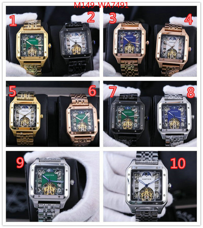 Watch(4A)-Cartier,cheap high quality replica , ID: WA7491,$: 149USD