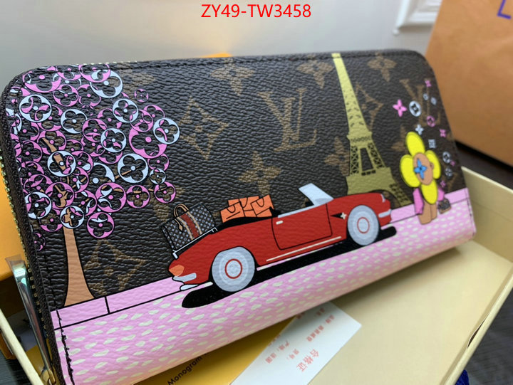 LV Bags(4A)-Wallet,wholesale 2023 replica ,ID: TW3458,$: 49USD