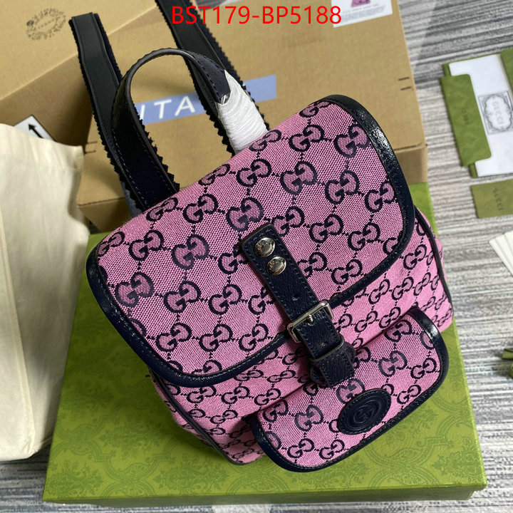 Gucci Bags(TOP)-Backpack-,where quality designer replica ,ID: BP5188,$: 179USD