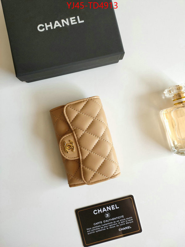 Chanel Bags(4A)-Wallet-,ID: TD4913,$: 45USD