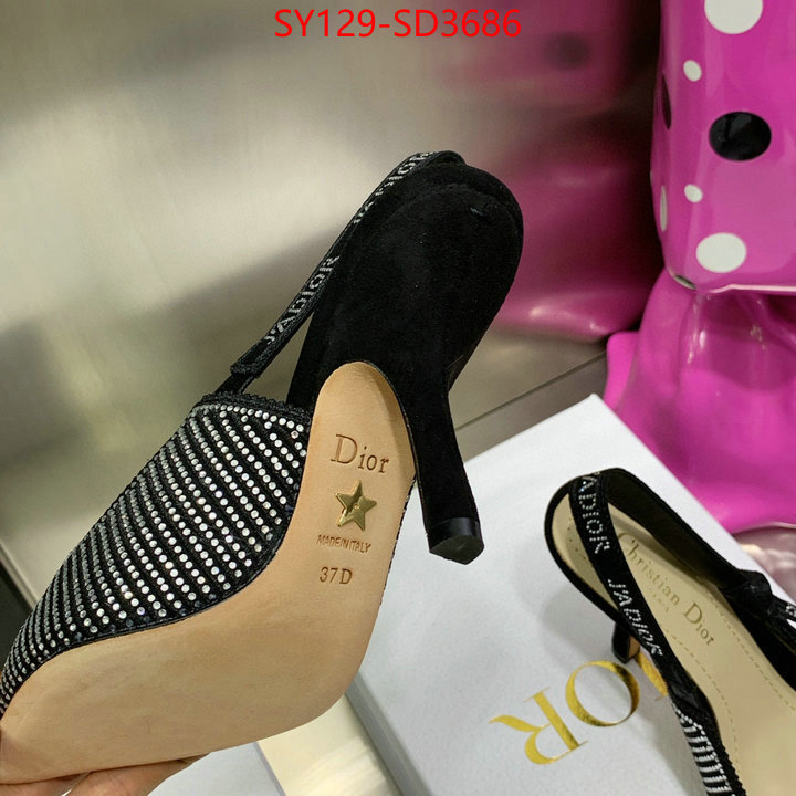 Women Shoes-Dior,buy 2023 replica , ID: SD3686,$: 129USD