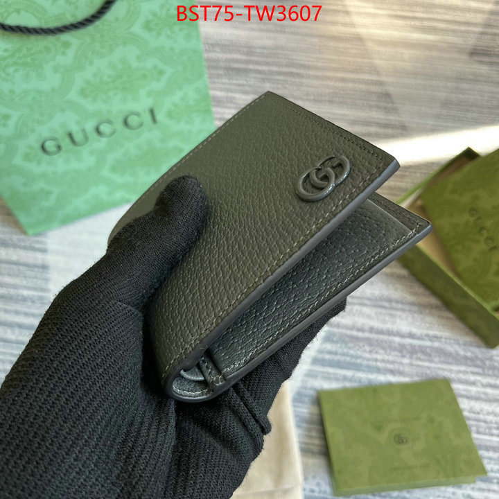 Gucci Bags(TOP)-Wallet-,best ,ID: TW3607,$: 75USD
