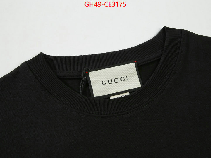 Clothing-Gucci,replica aaaaa designer , ID: CE3175,$: 49USD