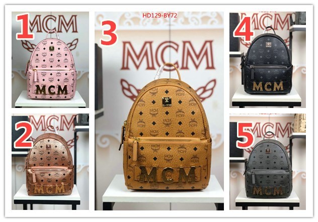 MCM Bags(TOP)-Backpack-,ID: BY72,$:129USD