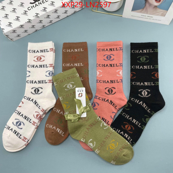 Sock-Chanel,buy first copy replica , ID: LN2597,$: 29USD