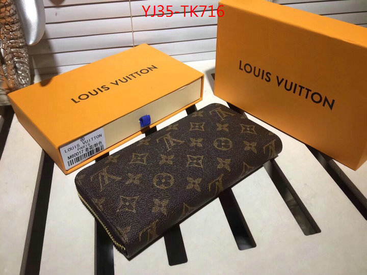 LV Bags(4A)-Wallet,ID: TK716,$:35USD