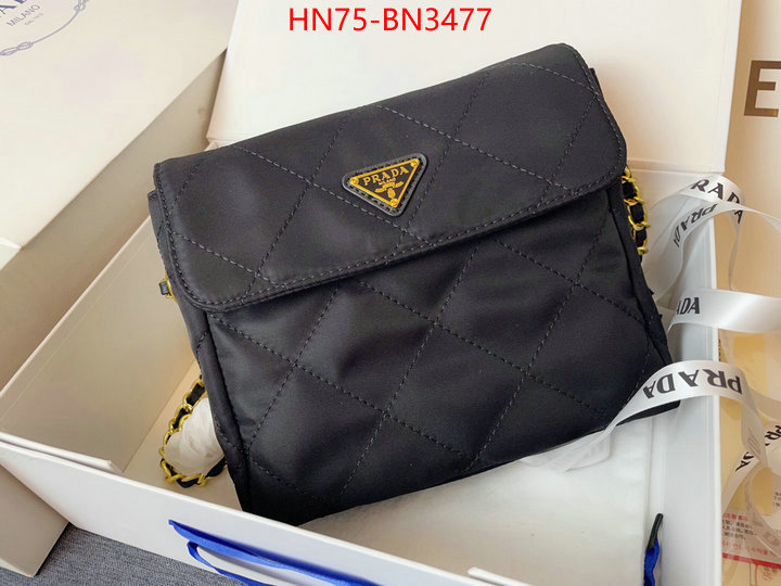 Prada Bags(4A)-Diagonal-,aaaaa+ class replica ,ID: BN3477,$: 75USD