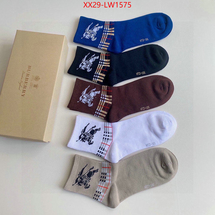 Sock-Burberry,outlet sale store , ID: LW1575,$: 29USD