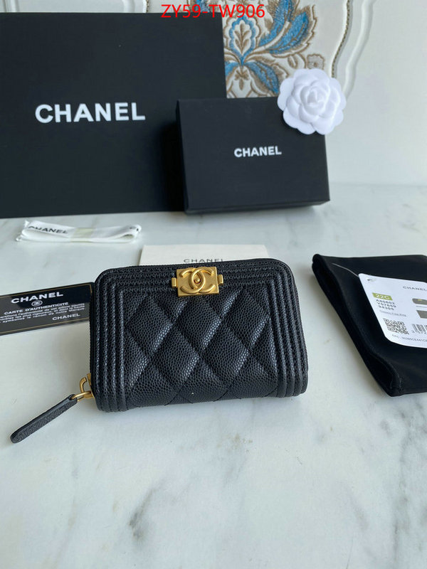 Chanel Bags(TOP)-Wallet-,ID: TW906,$: 59USD