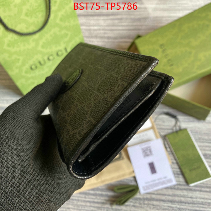 Gucci Bags(TOP)-Wallet-,ID: TP5786,$: 75USD