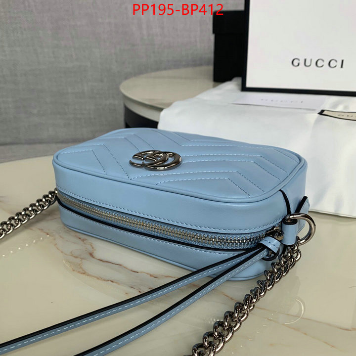 Gucci Bags(TOP)-Marmont,ID: BP412,$:195USD