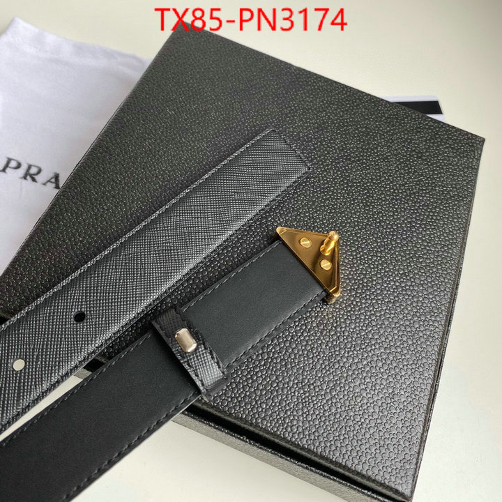 Belts-Prada,designer fashion replica , ID: PN3174,$: 85USD