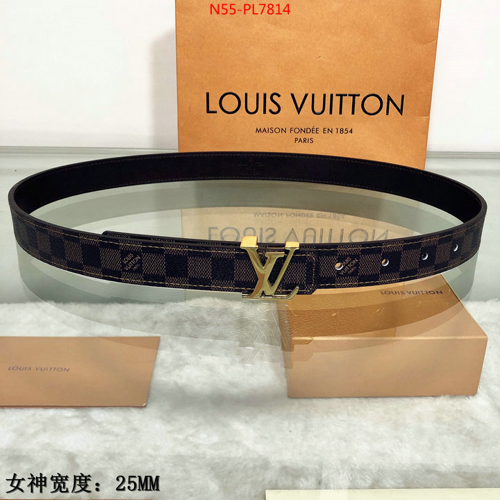 Belts-LV,good quality replica , ID: PL7814,$: 55USD