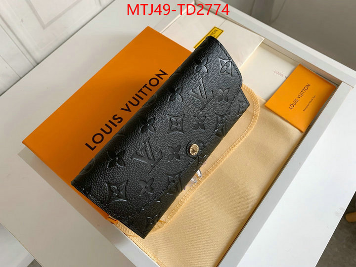 LV Bags(4A)-Wallet,ID: TD2774,$: 49USD