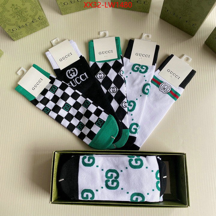 Sock-Gucci,shop the best high quality , ID: LW1480,$: 32USD