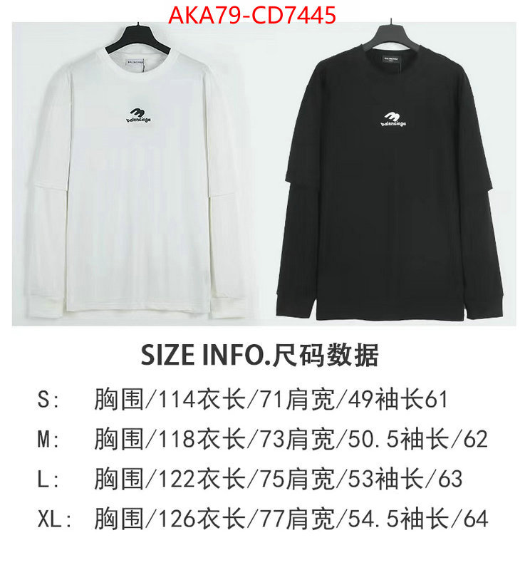 Clothing-Balenciaga,where can you buy a replica , ID: CD7445,$: 79USD